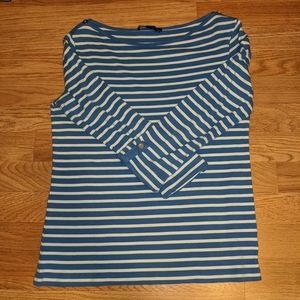 Blue & White Striped Shirt